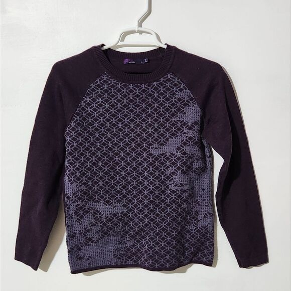 PrAna Purple Patterned Sweater - Picture 1 of 4